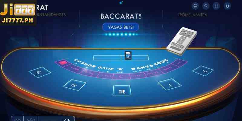 Baccarat online betting options Player Banker Tie