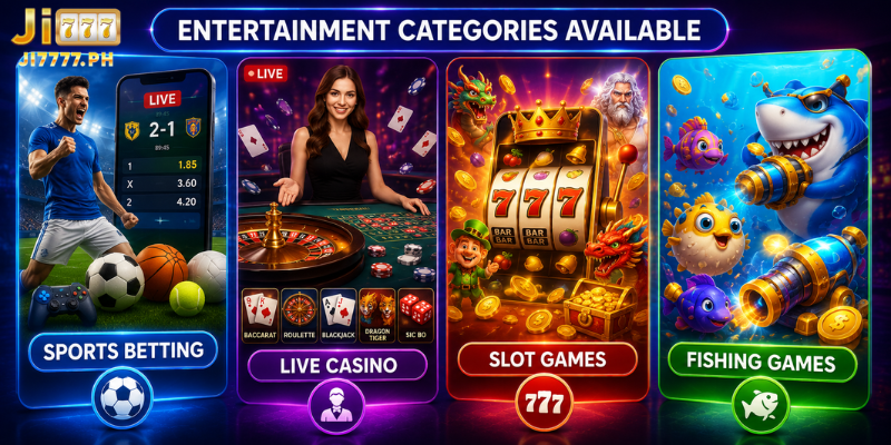 Entertainment Categories Available
